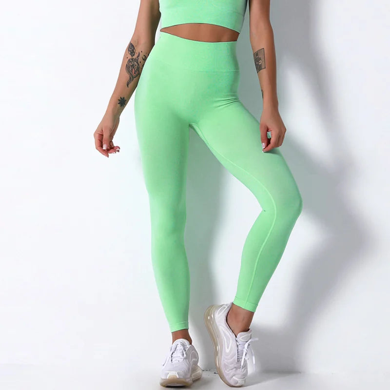 Women High Waist Seamless Tights Workout Leggings