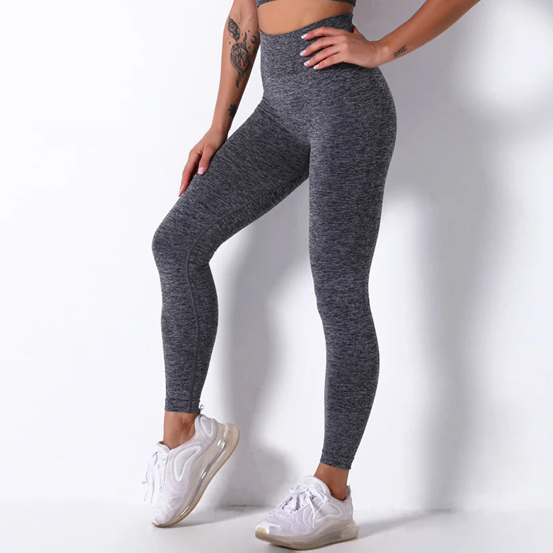 Women High Waist Seamless Tights Workout Leggings