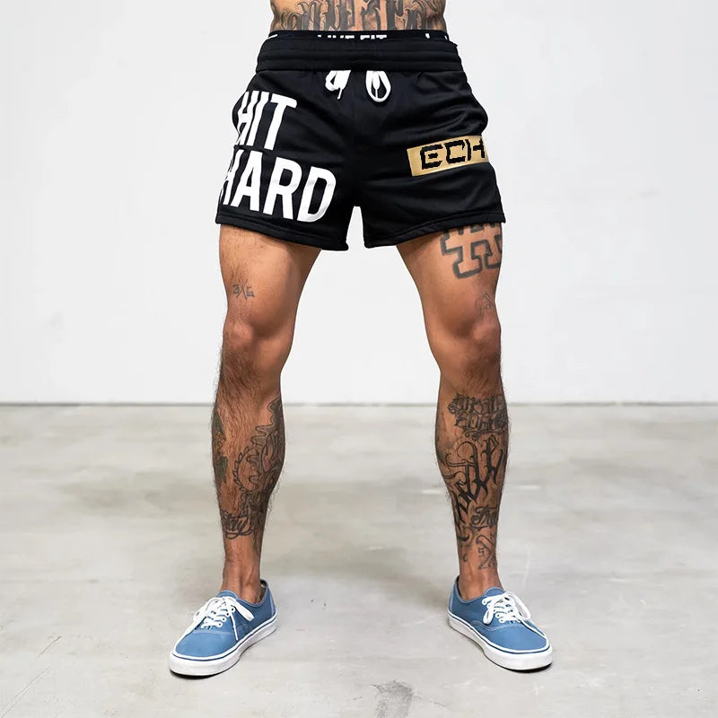 Men Workout Sportswear Mesh Short Pants