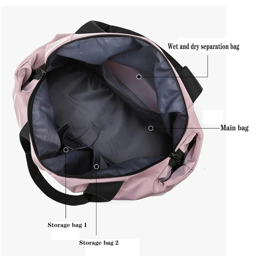 Women Waterproof Large Capacity Gym Bag