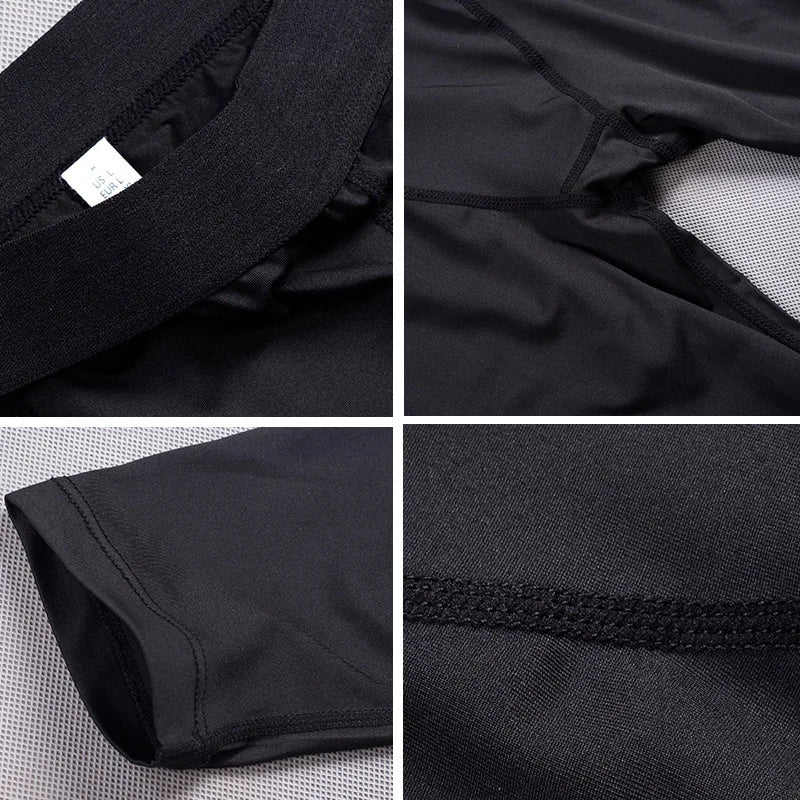 Men Gym Fitness Running Skinny Black Pants