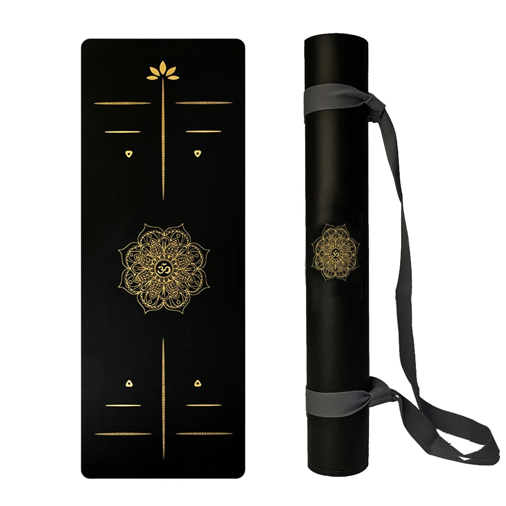 68cm Widened Bronzing Mandala Fitness Mat