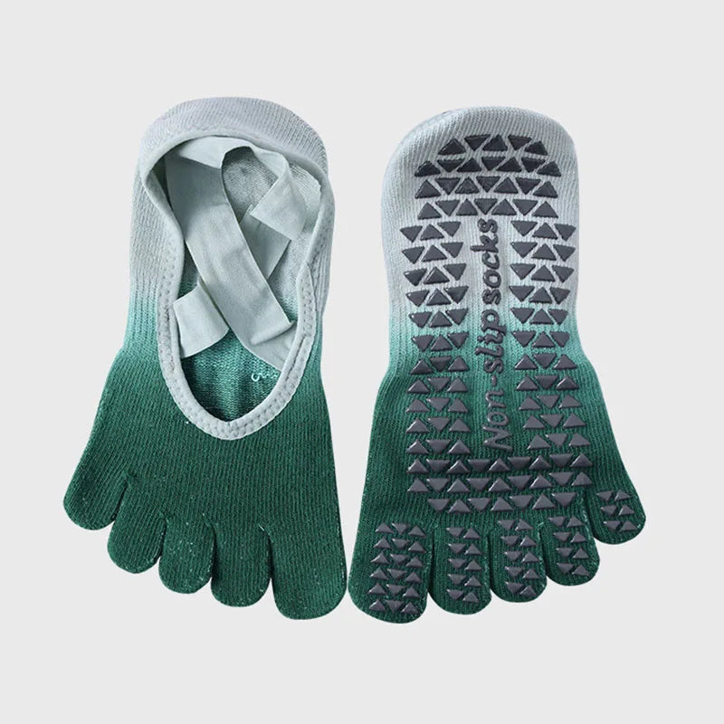 Five Toe Pivot Barre Yoga Socks