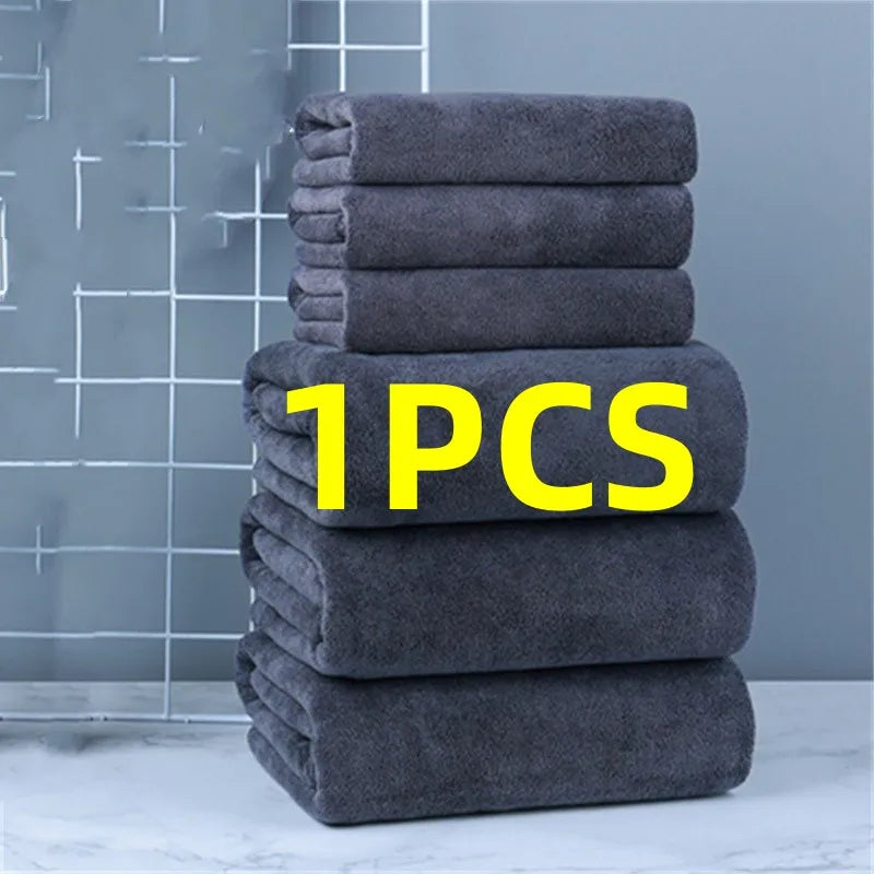 Microfiber Grey Bath Towel