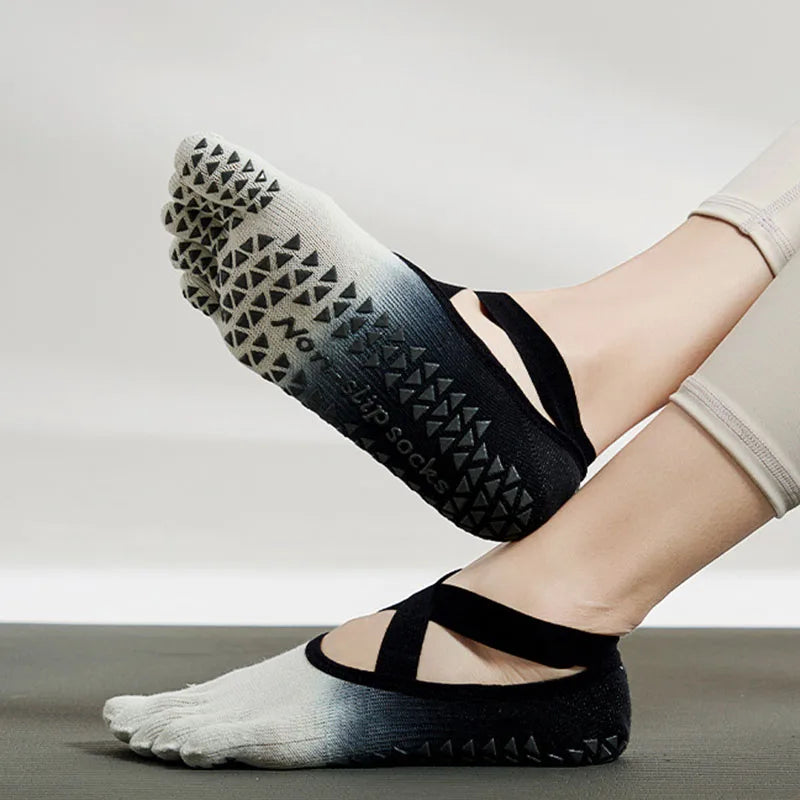 Five Toe Pivot Barre Yoga Socks