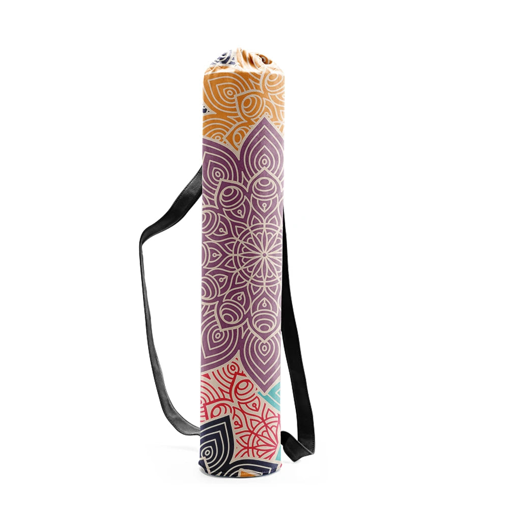 Printed Canvas Drawstring Yoga Bag