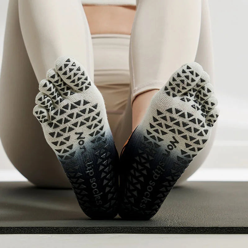 Five Toe Pivot Barre Yoga Socks