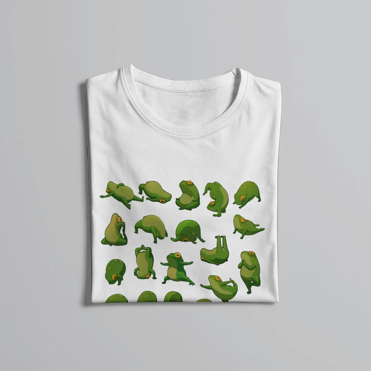 Yoga Frogs Poster Casual TShirt For Men