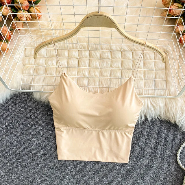 Summer Bra Ice Silk Crop Tops