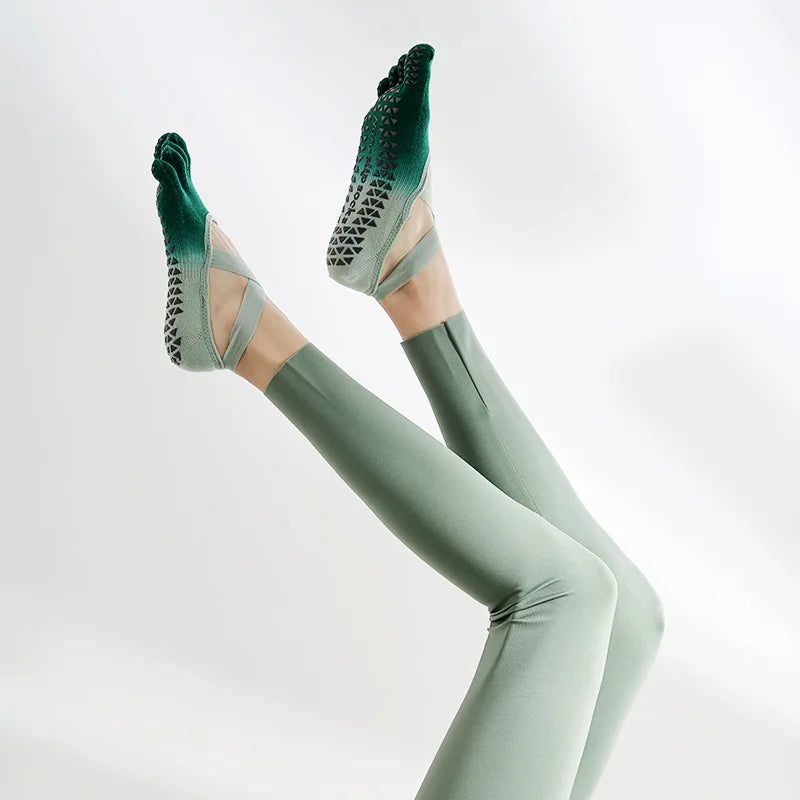 Five Toe Pivot Barre Yoga Socks