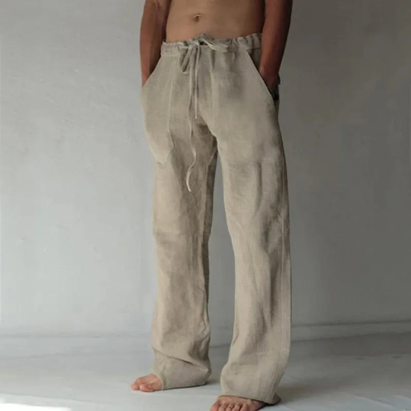 Mens Loose Drawstring Yoga Pants