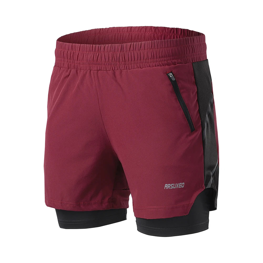 Men Running Shorts 2 In 1