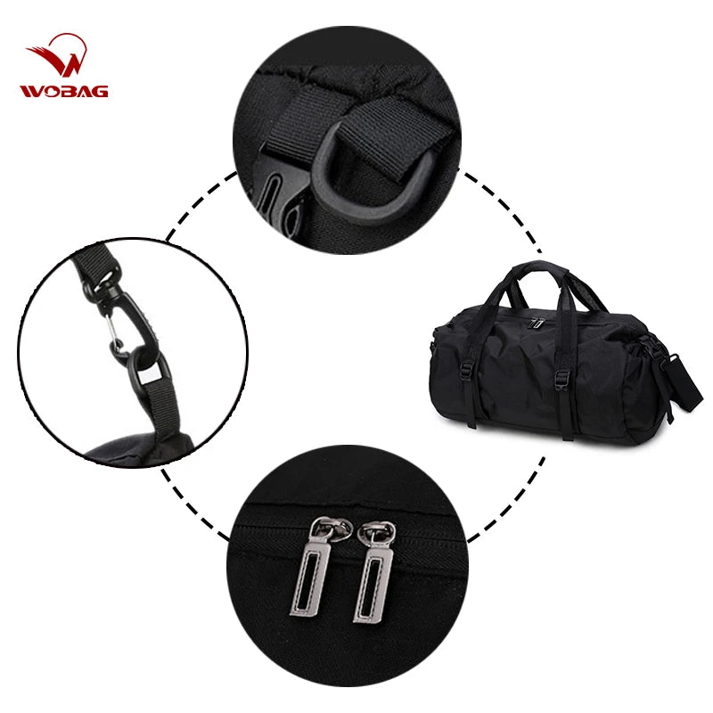 Fashion Black New Weekend Short-distance Travel Bag