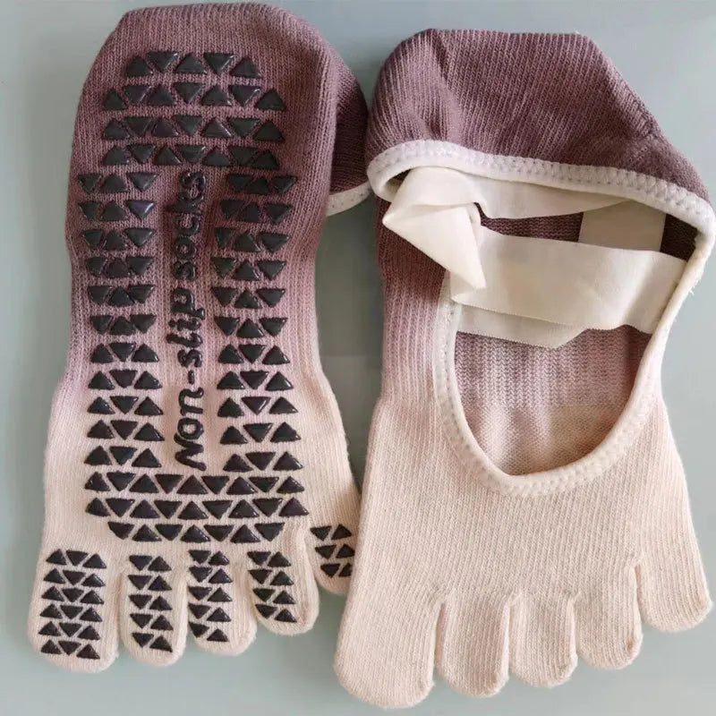 Five Toe Pivot Barre Yoga Socks
