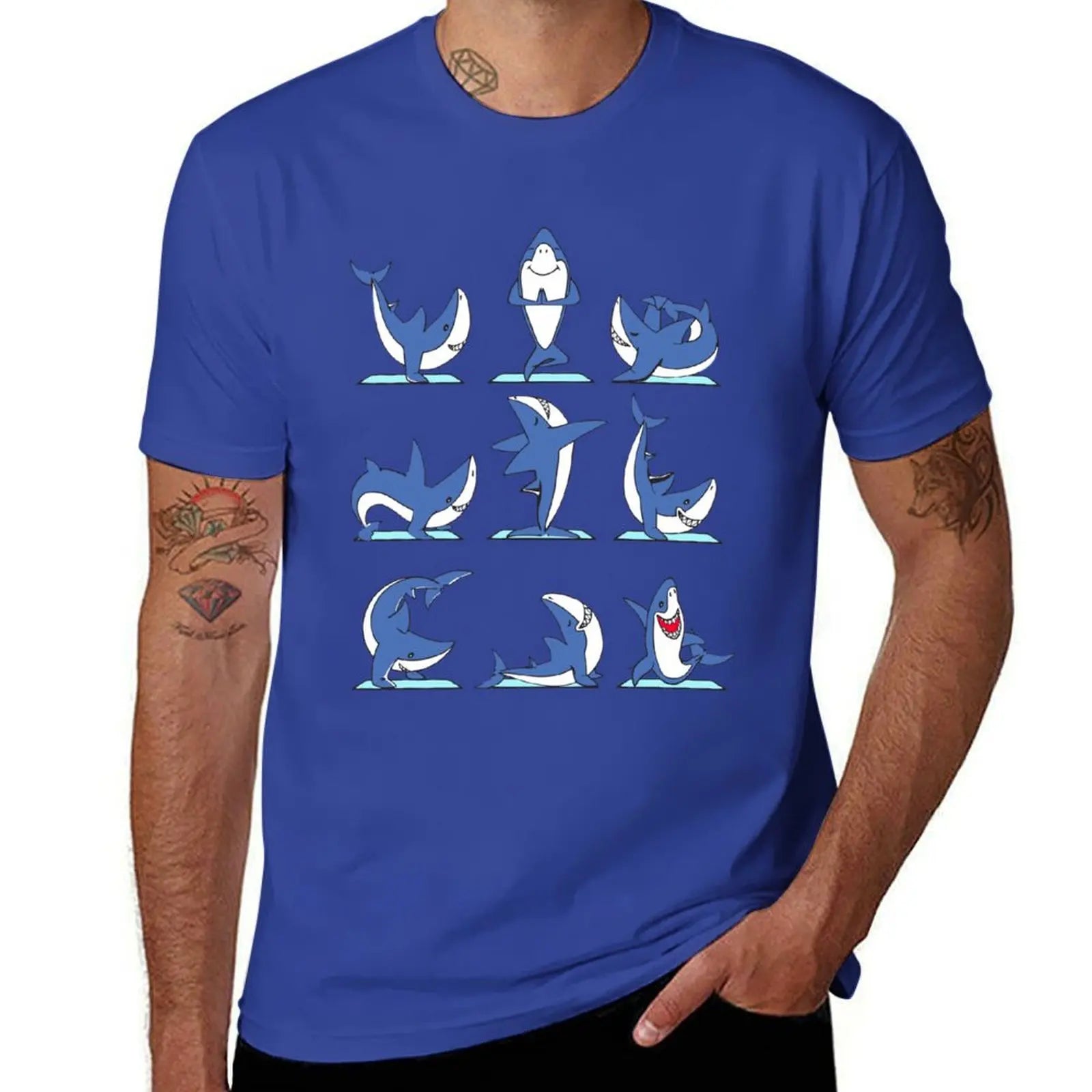 Shark Yoga Poses T-Shirt