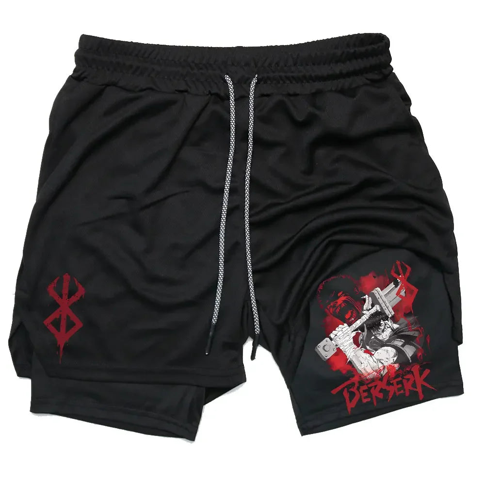 Anime Berserk Performance Men Shorts