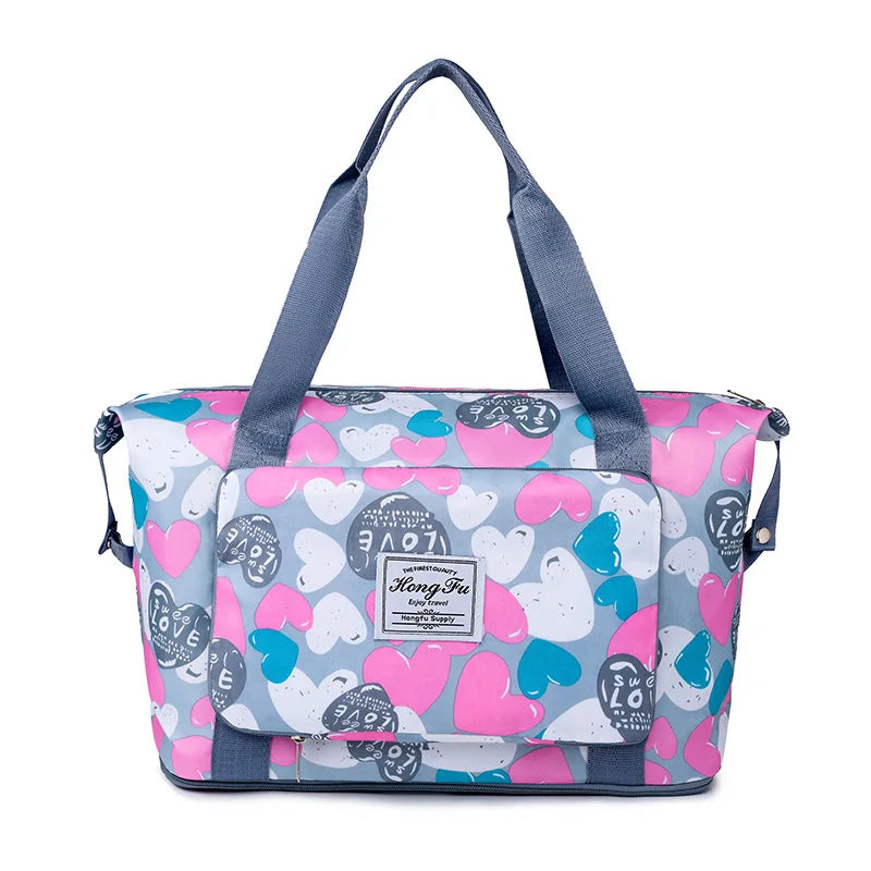 Women's Printed Fitness Travel Bag