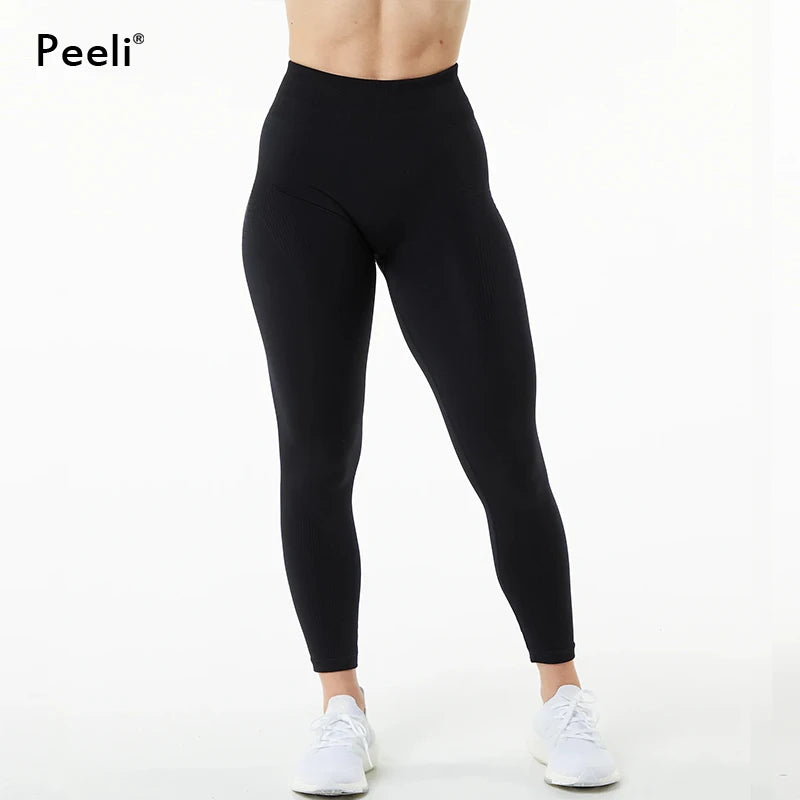 High Waist Seamless Scrunch Butt Gym Leggings