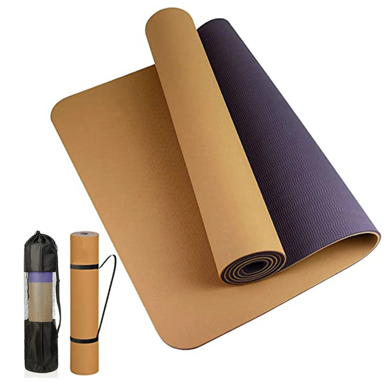 Thick Two-color Non-slippery TPE Yoga Mat