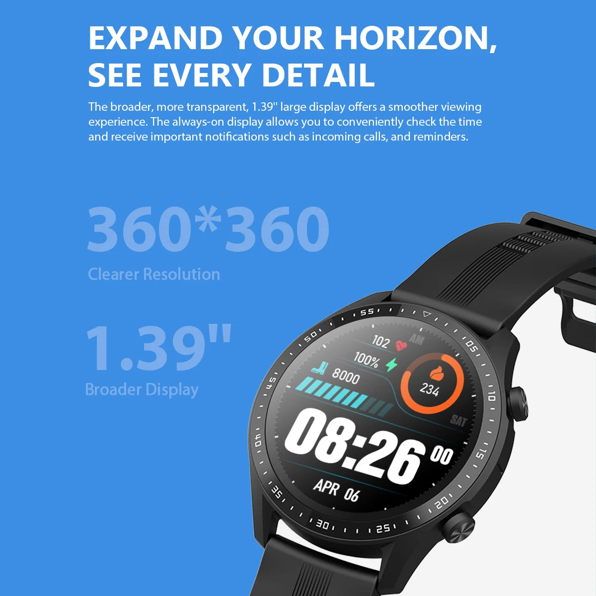 Waterproof Blackview X1 Pro Smartwatch 1.39 inch