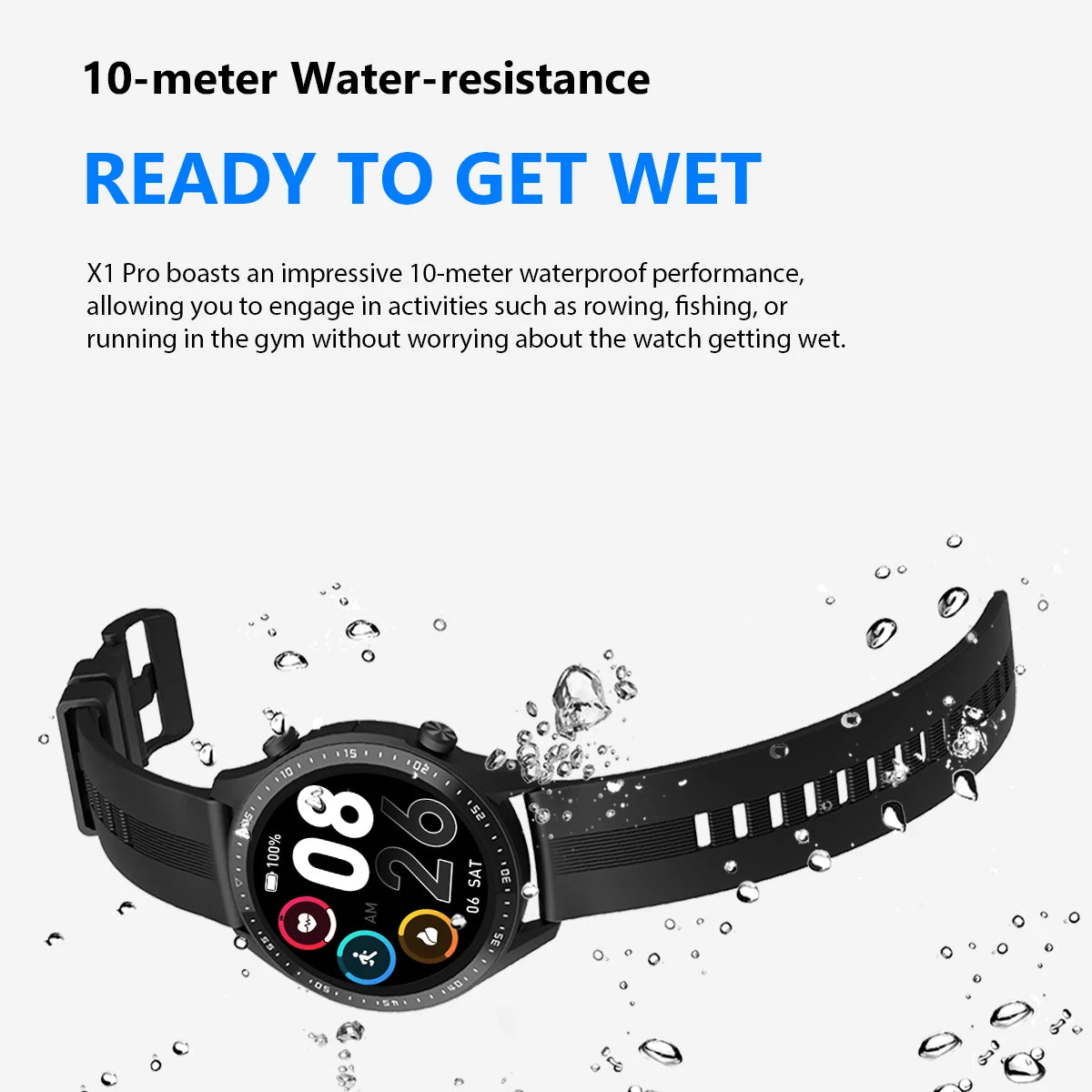 Waterproof Blackview X1 Pro Smartwatch 1.39 inch