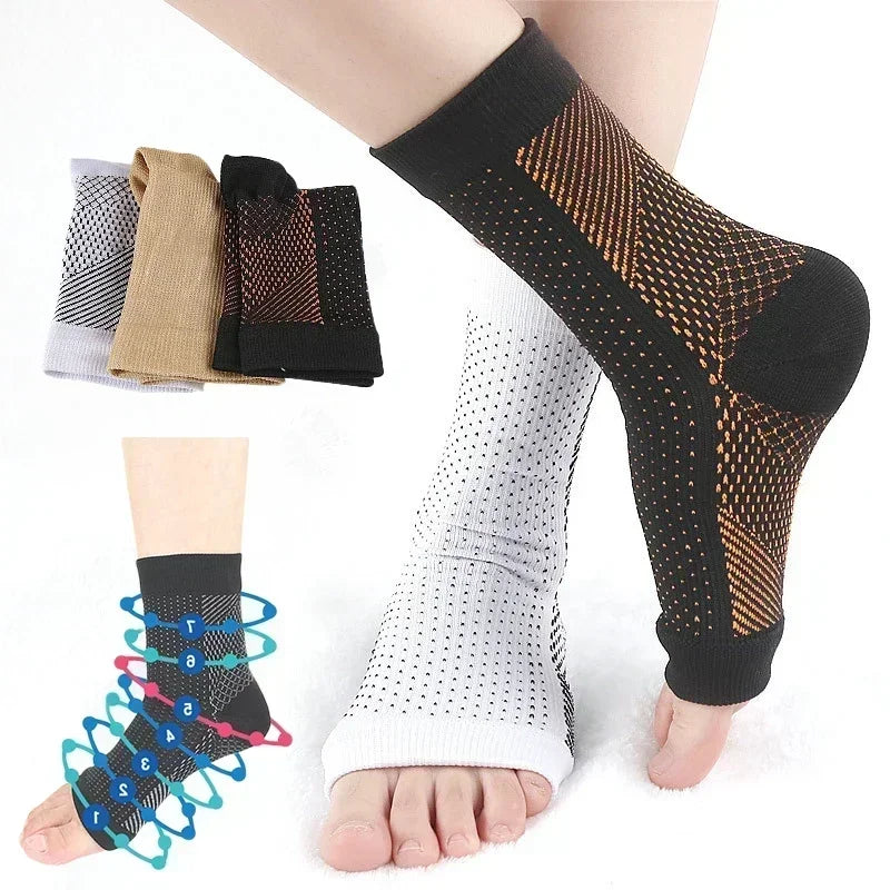 1 Pair Foot Anti-Fatigue Ankle Relief Socks