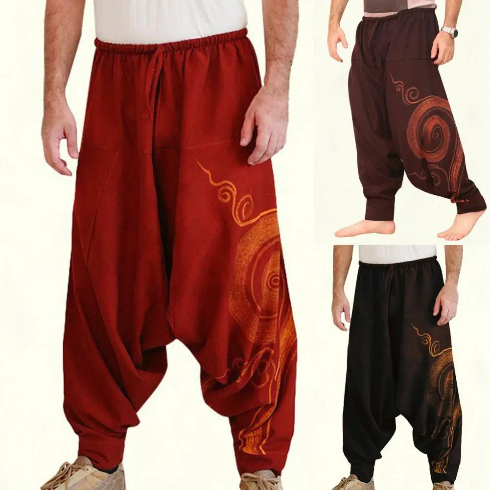 Pleated Men For Daily Wear Casual Yoga Pants