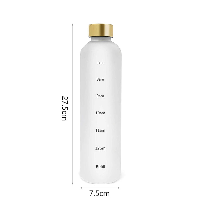 1L Motivational Reusable Leakproof Plastic Water bottle