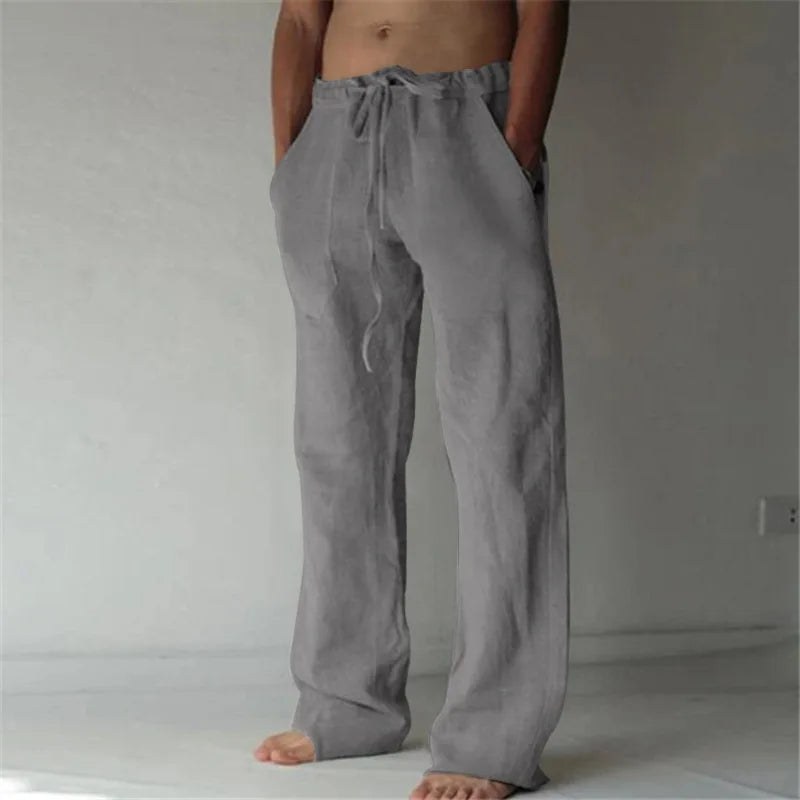 Mens Loose Drawstring Yoga Pants