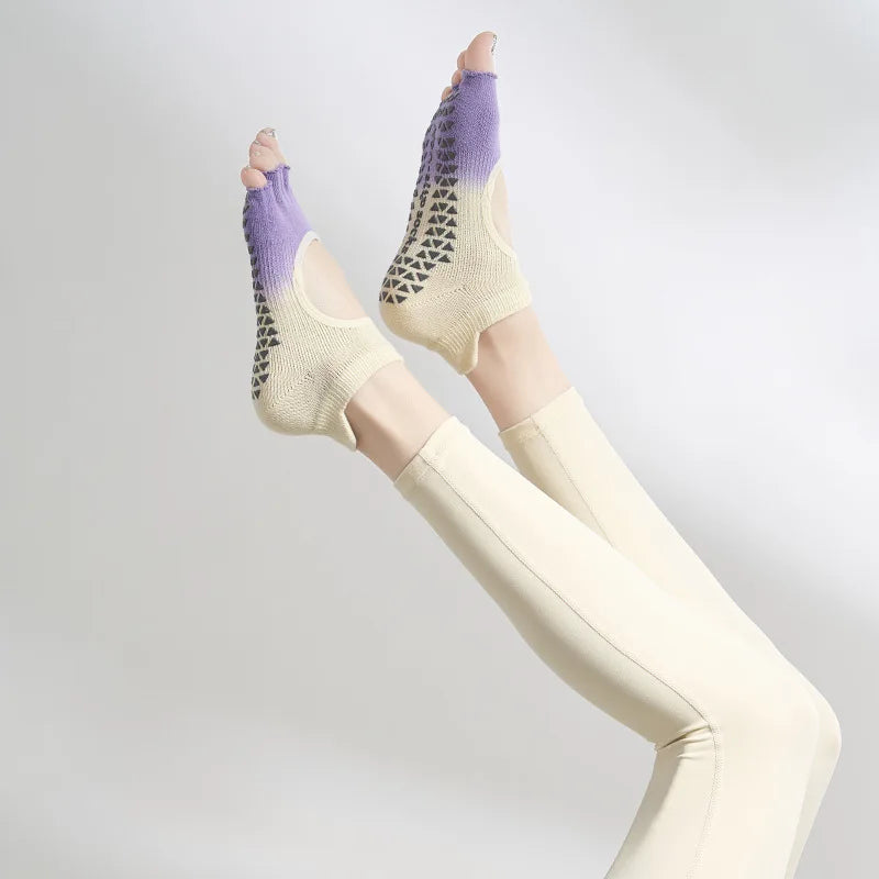 Women Cotton Silicone Non-slip Grip Sock