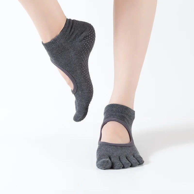 Comfort Dot Glue Five-finger Socks