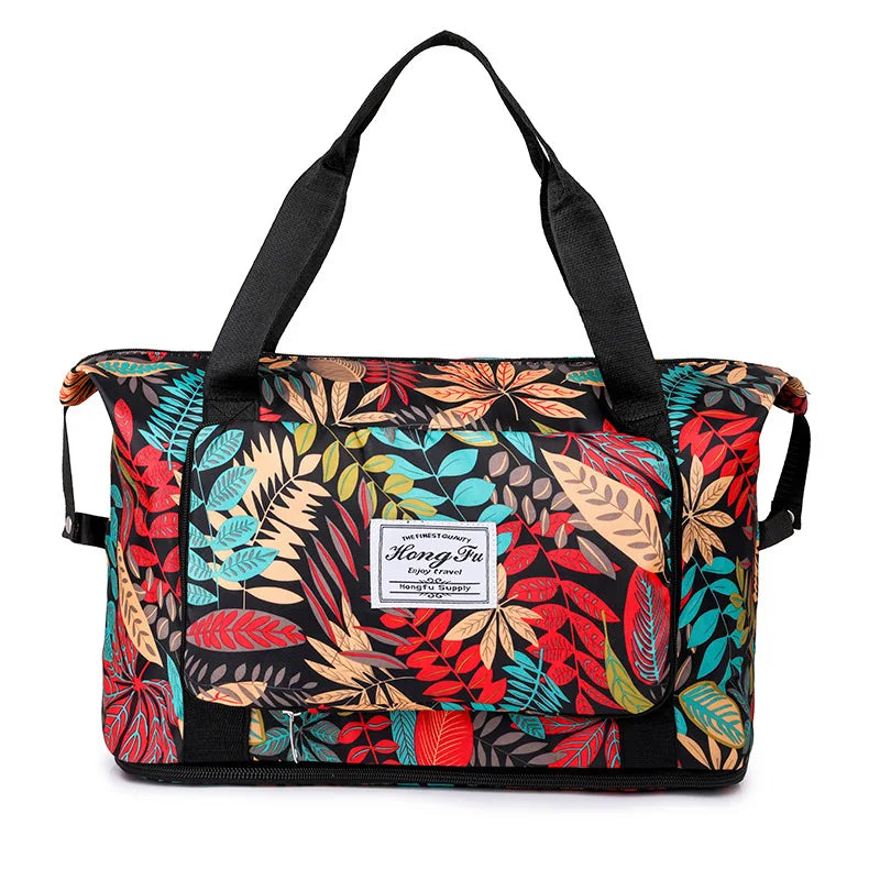 Women's Printed Fitness Travel Bag