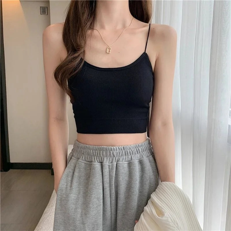 Summer Bra Ice Silk Crop Tops