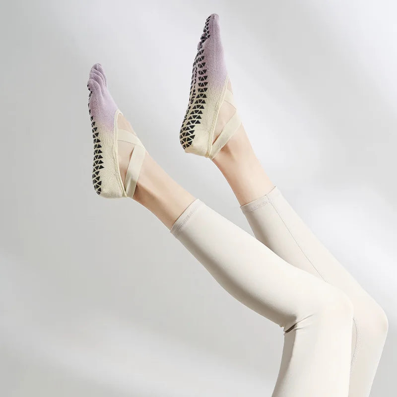 Five Toe Pivot Barre Yoga Socks