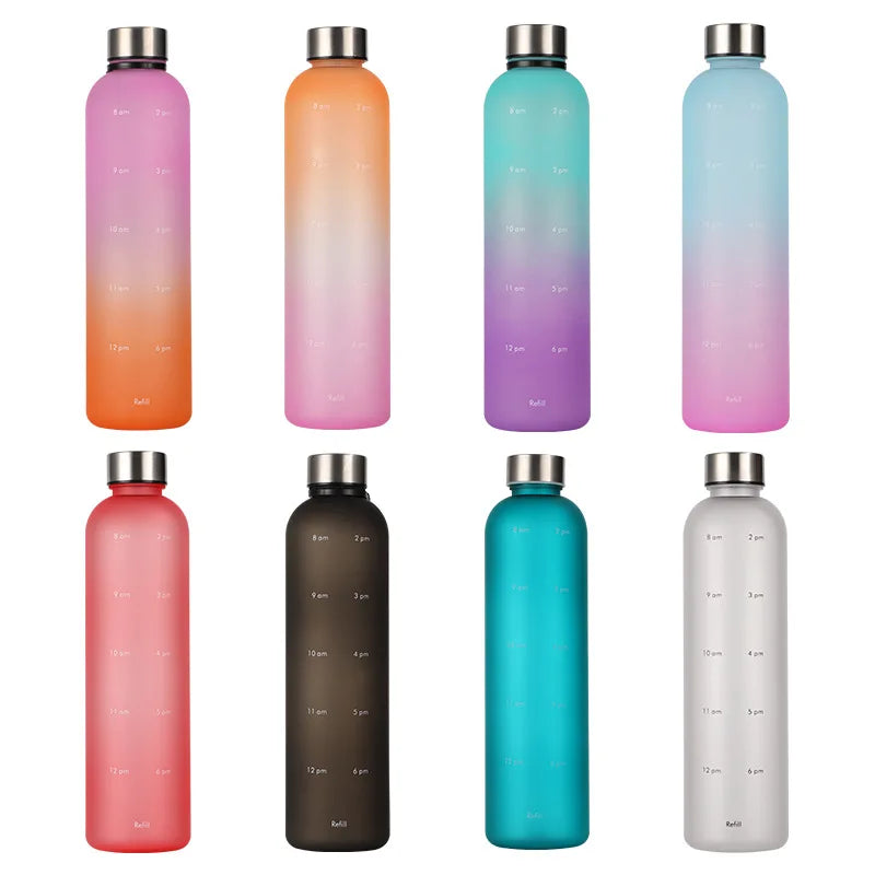 1L Motivational Reusable Leakproof Plastic Water bottle