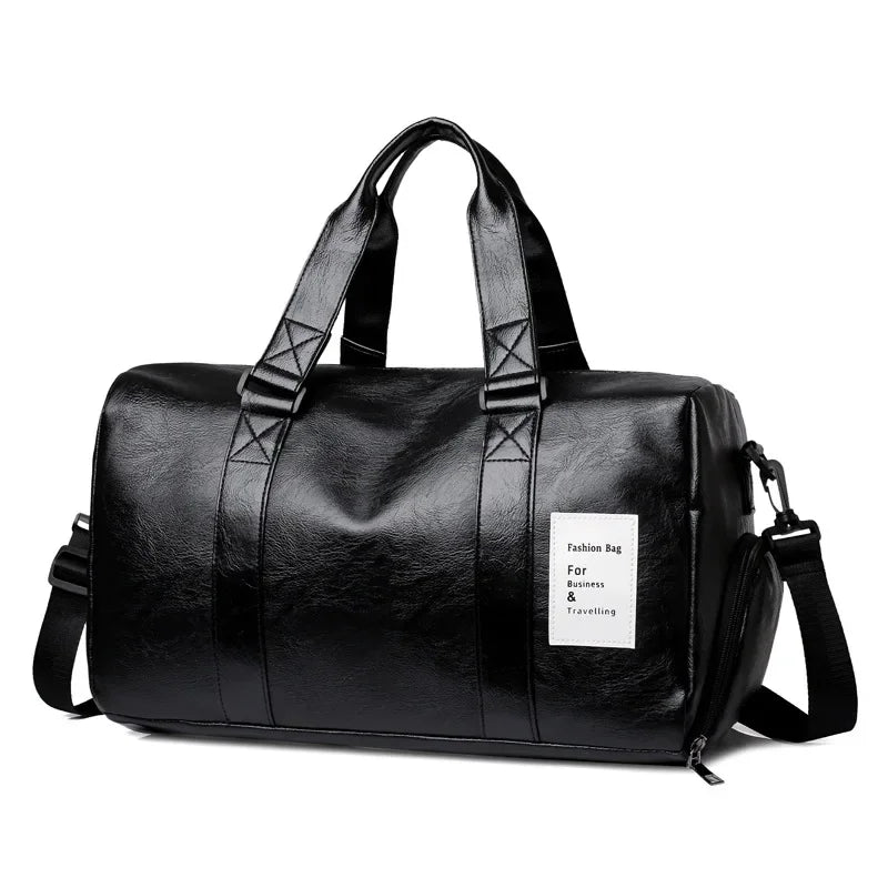 Leather Sports Bags Dry Wet Bags Men