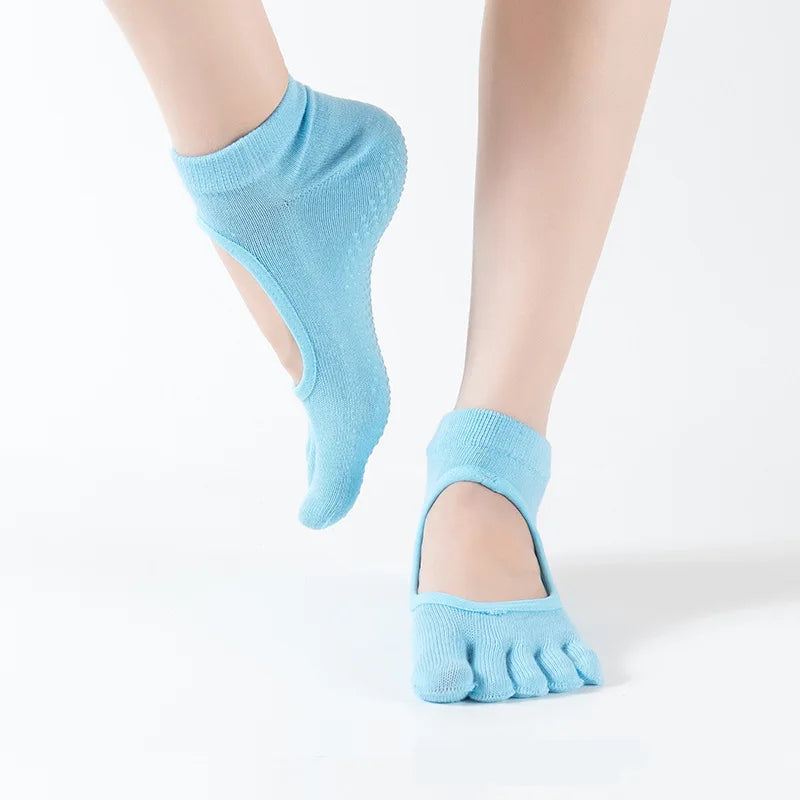 Comfort Dot Glue Five-finger Socks