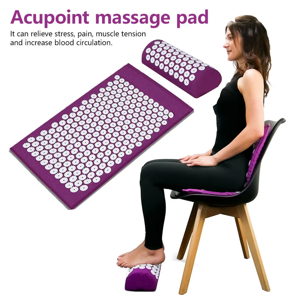 Acupressure Yoga Mat Massage Cushion Pillow