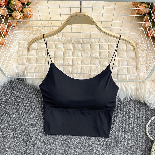 Summer Bra Ice Silk Crop Tops