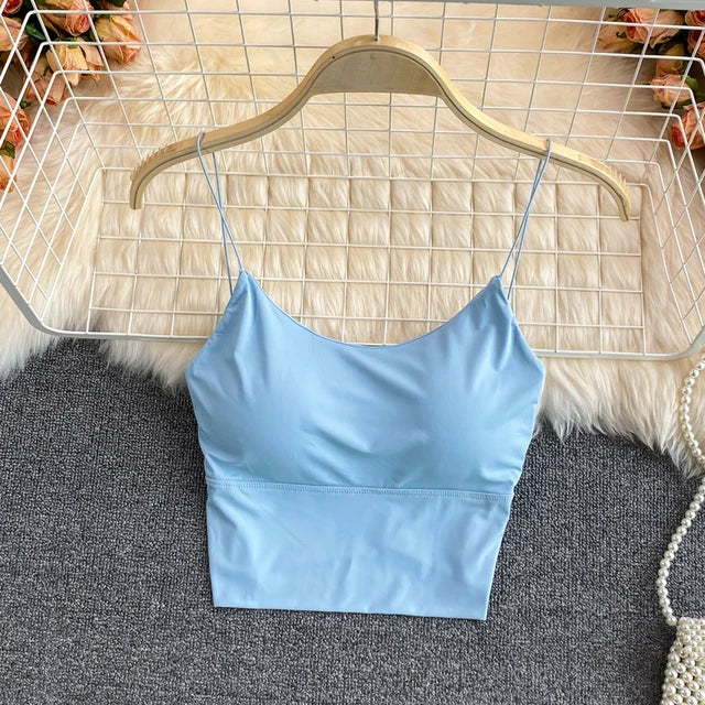 Summer Bra Ice Silk Crop Tops