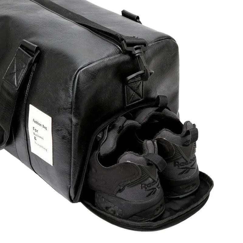 Leather Sports Bags Dry Wet Bags Men