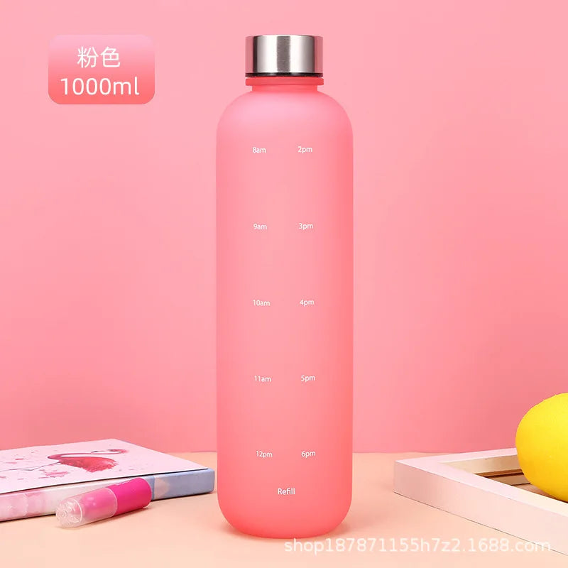 1L Motivational Reusable Leakproof Plastic Water bottle