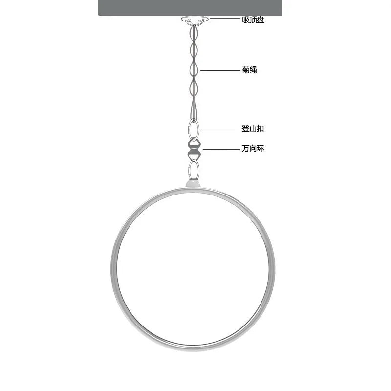 Gym Stainless Lyra Hoops Aerial Ring