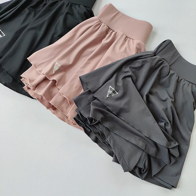 Breathable Tennis Yoga Skirt Pants