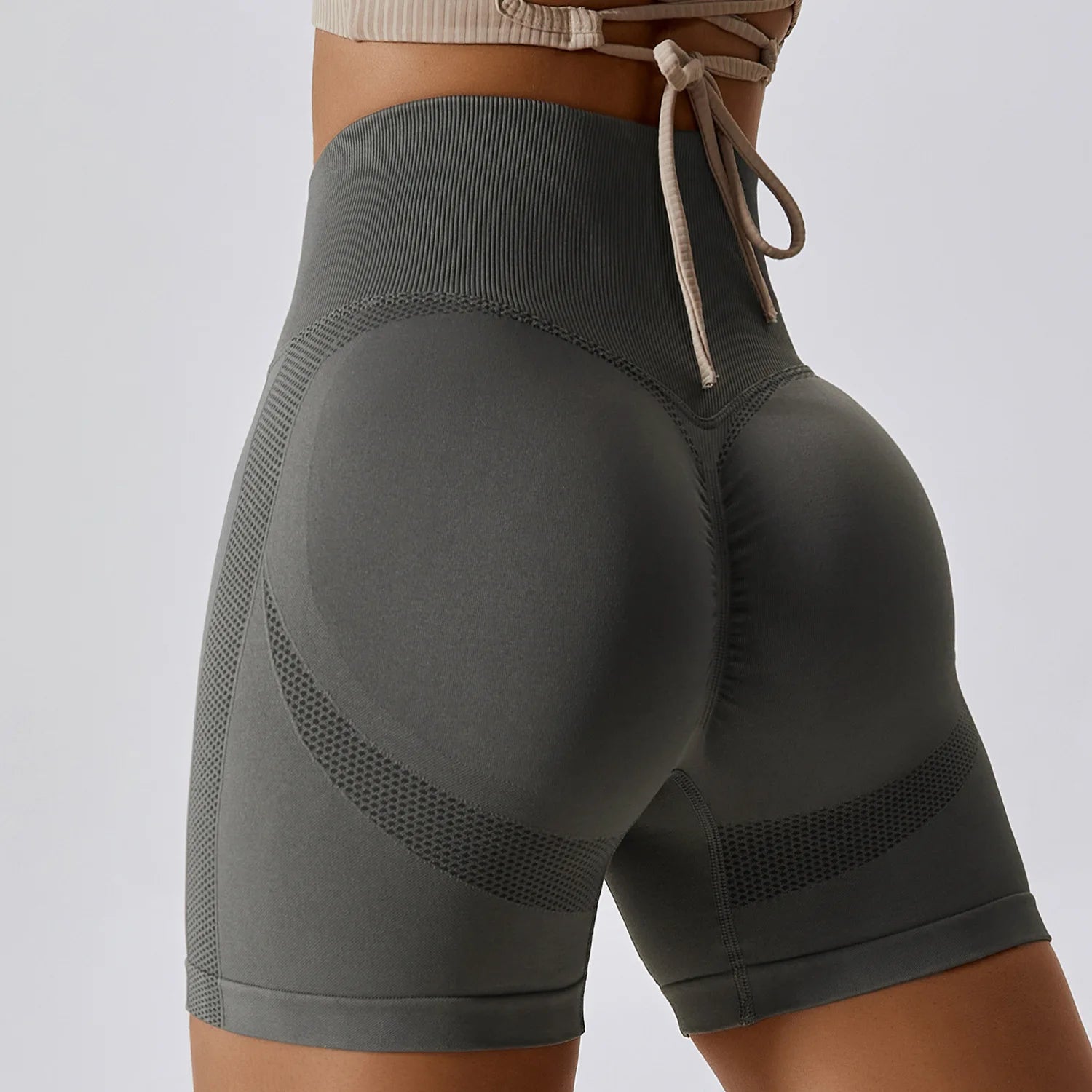 Women Workout High Waist Yoga Shorts