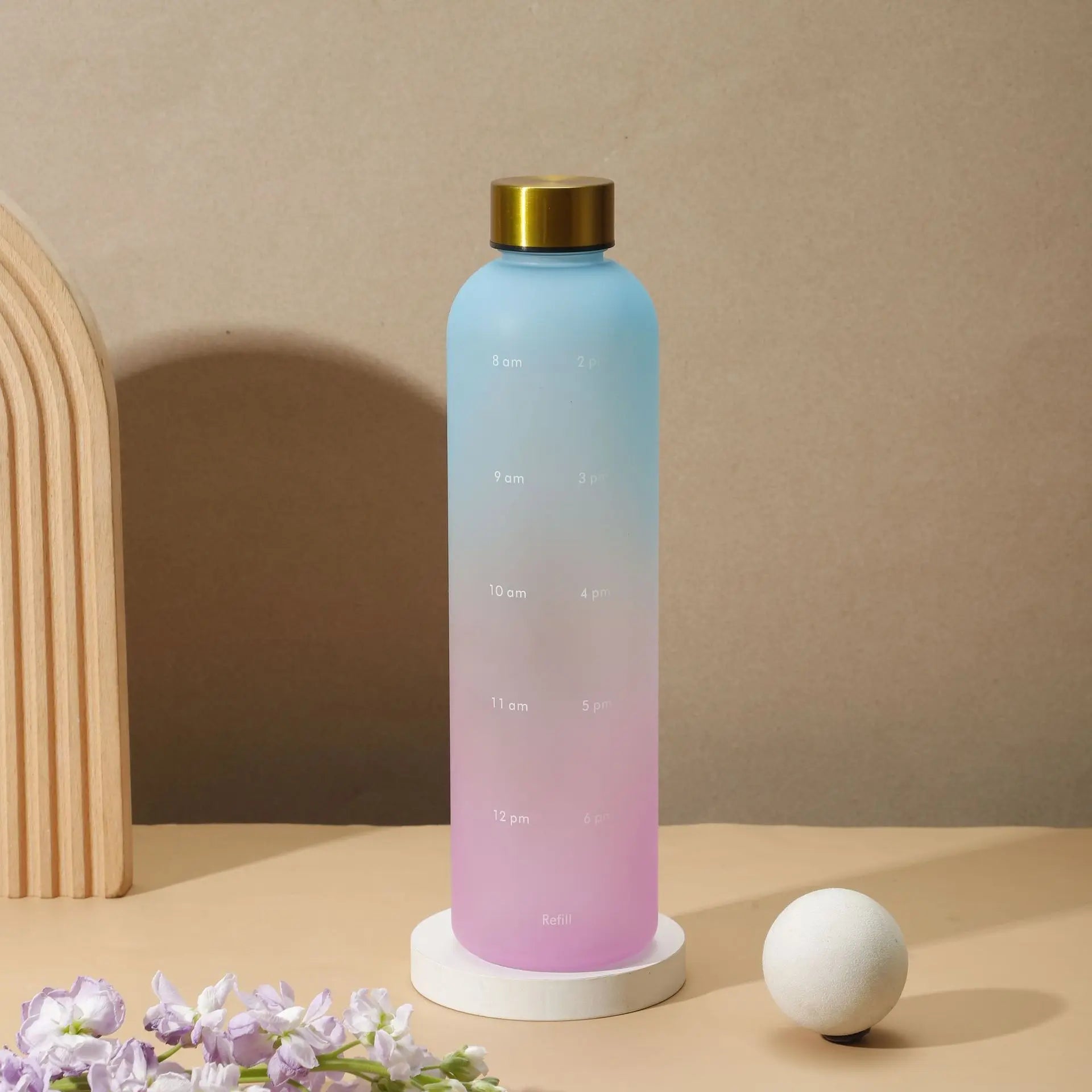 1L Motivational Reusable Leakproof Plastic Water bottle