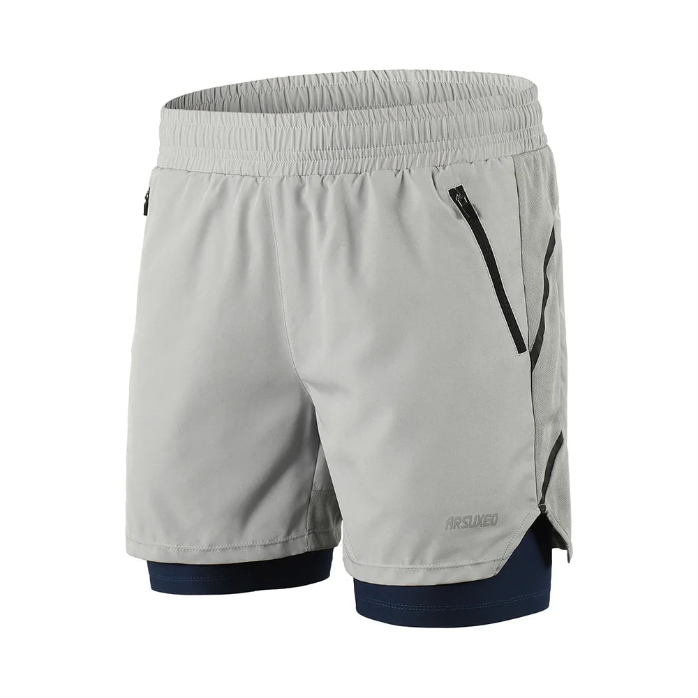 Men Running Shorts 2 In 1