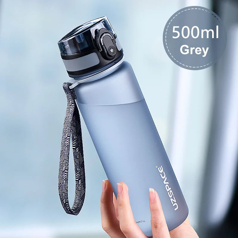 500/1000ml Tritan Frosted Plastic Leakproof Water Bottle