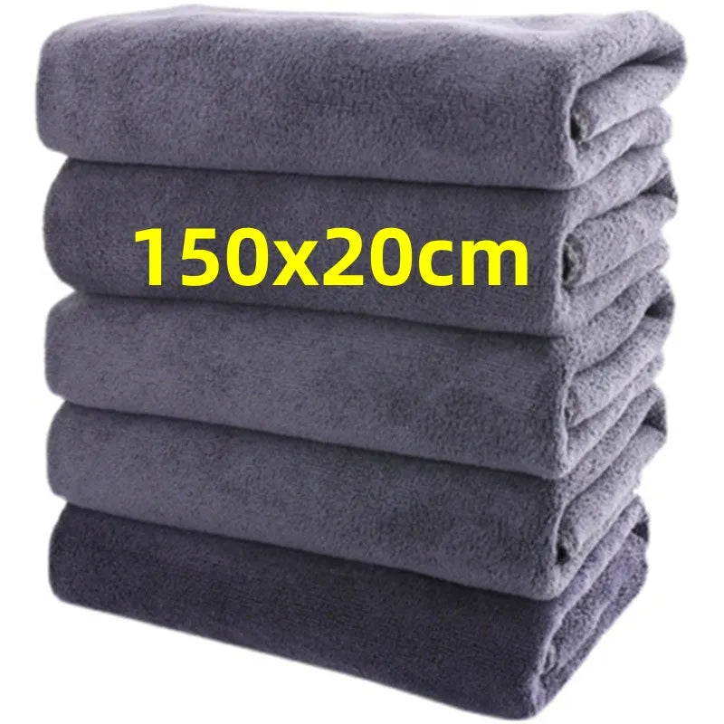 Microfiber Grey Bath Towel