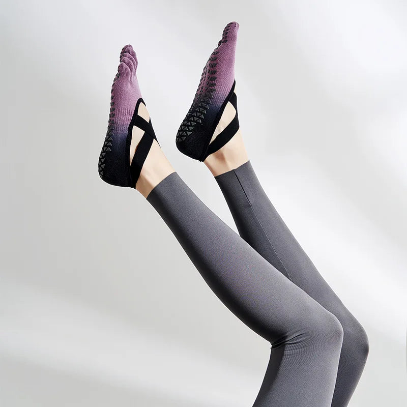Five Toe Pivot Barre Yoga Socks